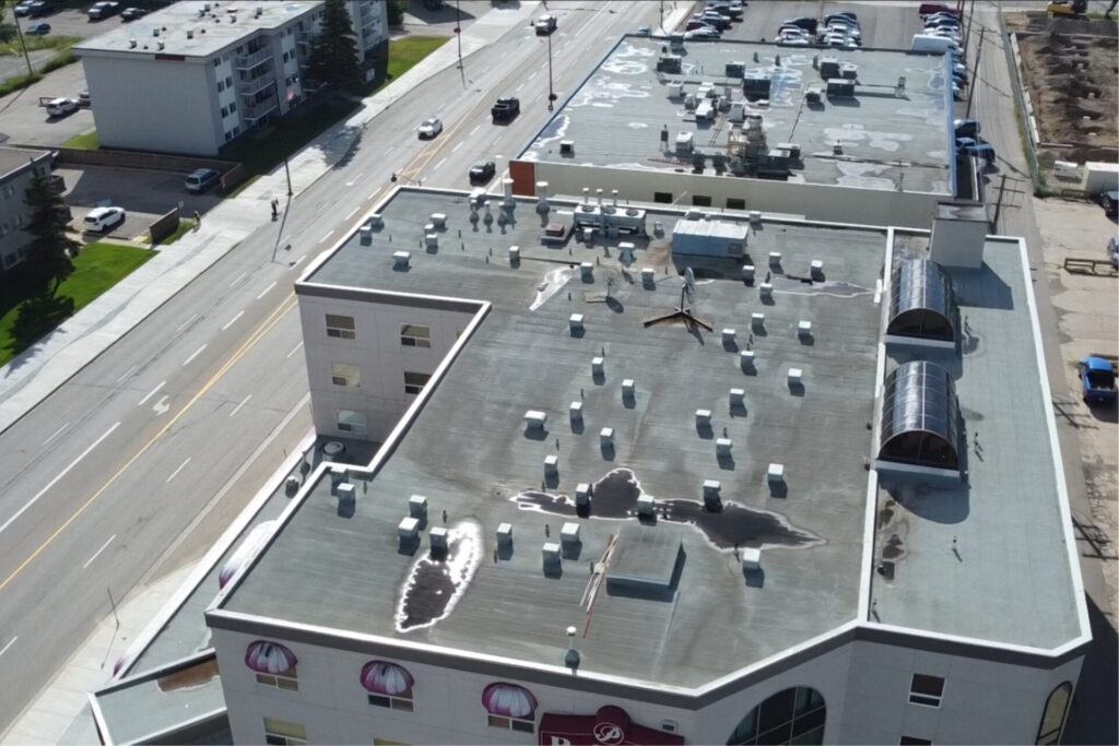 Flat roofing