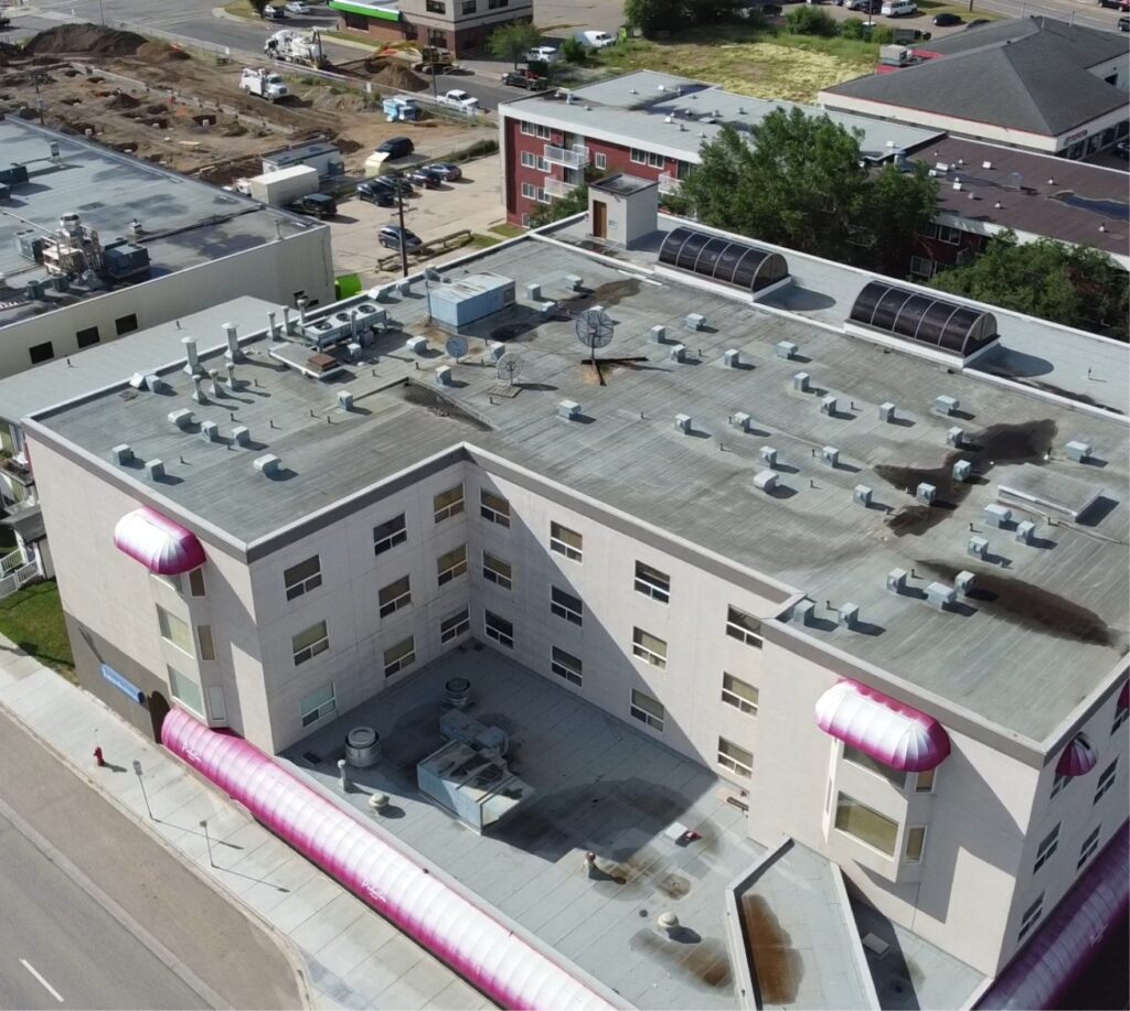 SBS roof replacement for Edmonton commercial roofing